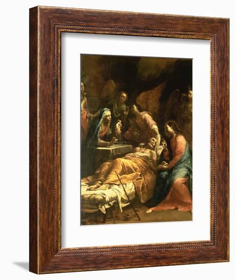 The Death of St. Joseph, C.1712-Giuseppe Maria Crespi-Framed Giclee Print