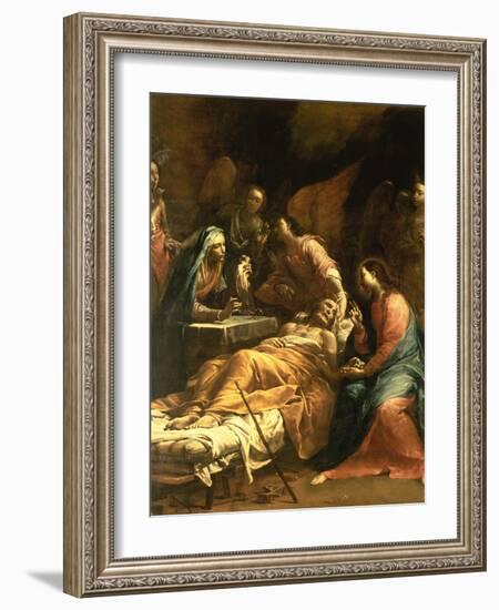 The Death of St. Joseph, C.1712-Giuseppe Maria Crespi-Framed Giclee Print