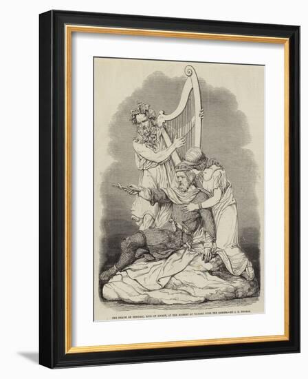 The Death of Tewdric, King of Gwent, at the Moment of Victory over the Saxons, by J E Thomas-null-Framed Giclee Print