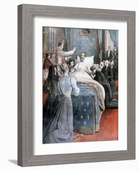 The Death of the Comte De Paris, England, 1894-Lionel Noel Royer-Framed Giclee Print