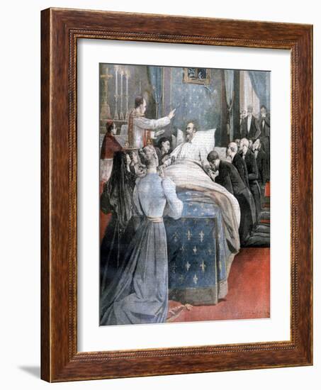 The Death of the Comte De Paris, England, 1894-Lionel Noel Royer-Framed Giclee Print