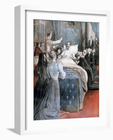 The Death of the Comte De Paris, England, 1894-Lionel Noel Royer-Framed Giclee Print