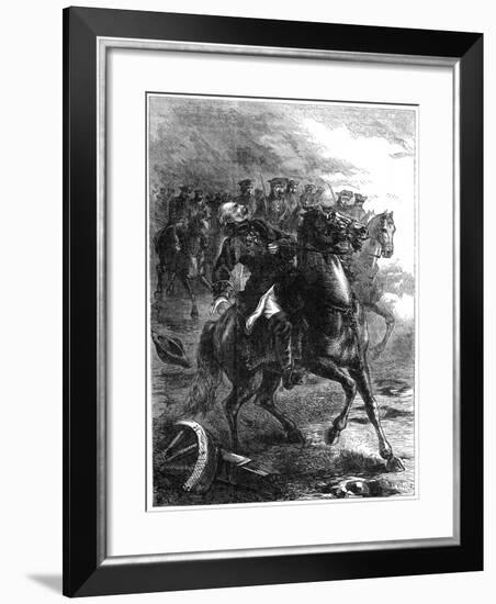 The Death of the Duke of Berwick at the Siege of Philippsburg, Germany, 1734-null-Framed Giclee Print