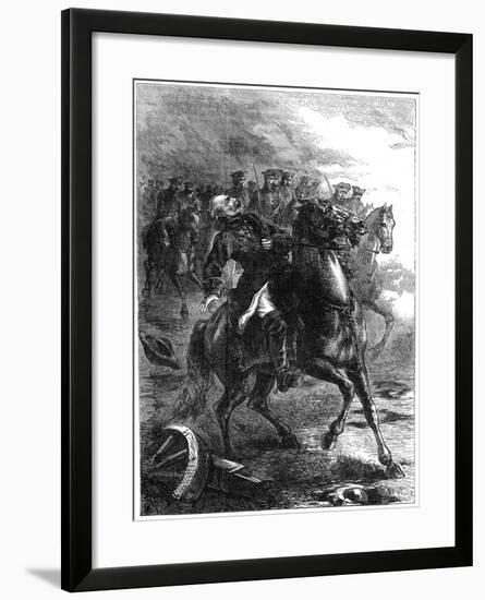 The Death of the Duke of Berwick at the Siege of Philippsburg, Germany, 1734-null-Framed Giclee Print