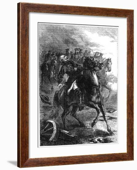 The Death of the Duke of Berwick at the Siege of Philippsburg, Germany, 1734-null-Framed Giclee Print