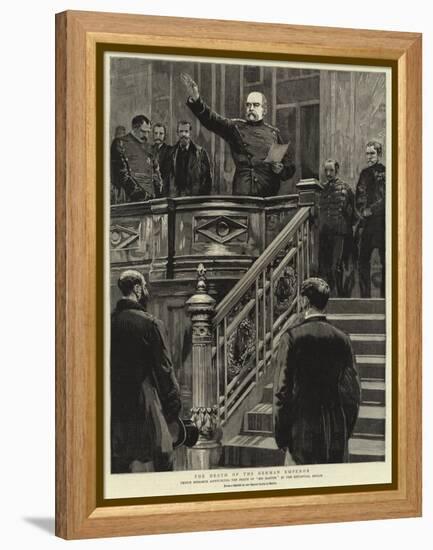 The Death of the German Emperor-null-Framed Premier Image Canvas