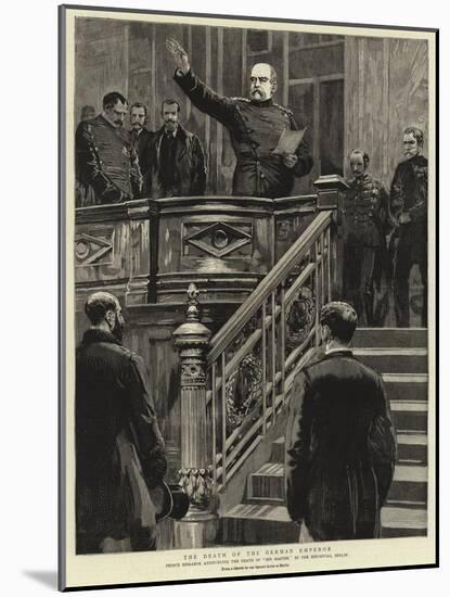 The Death of the German Emperor-null-Mounted Giclee Print