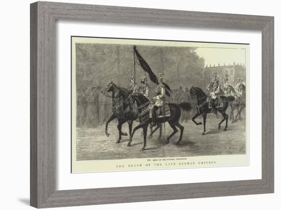 The Death of the Late German Emperor-null-Framed Giclee Print