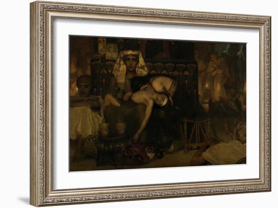 The Death of the Pharaohs Firstborn Son, 1872-Sir Lawrence Alma-Tadema-Framed Giclee Print