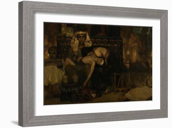 The Death of the Pharaohs Firstborn Son, 1872-Sir Lawrence Alma-Tadema-Framed Giclee Print