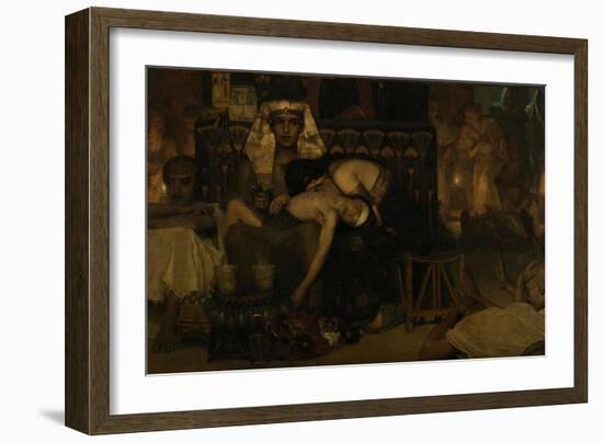 The Death of the Pharaohs Firstborn Son, 1872-Sir Lawrence Alma-Tadema-Framed Giclee Print