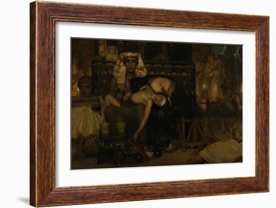 The Death of the Pharaohs Firstborn Son, 1872-Sir Lawrence Alma-Tadema-Framed Giclee Print