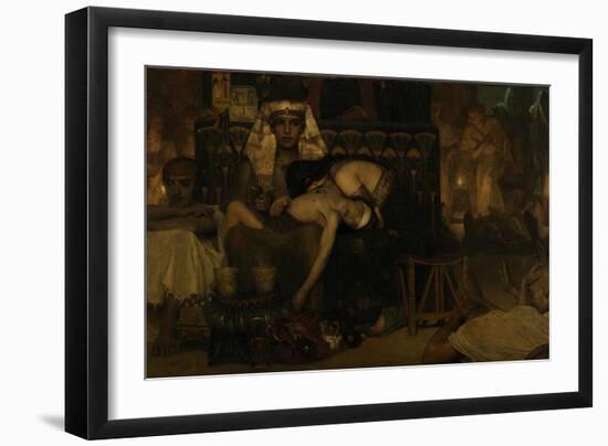 The Death of the Pharaohs Firstborn Son, 1872-Sir Lawrence Alma-Tadema-Framed Giclee Print