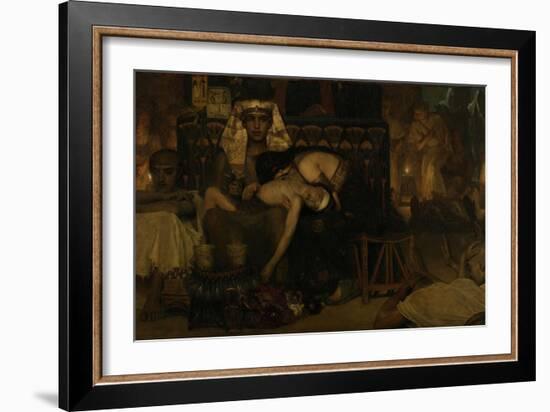 The Death of the Pharaohs Firstborn Son, 1872-Sir Lawrence Alma-Tadema-Framed Giclee Print