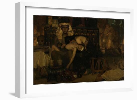 The Death of the Pharaohs Firstborn Son, 1872-Sir Lawrence Alma-Tadema-Framed Giclee Print