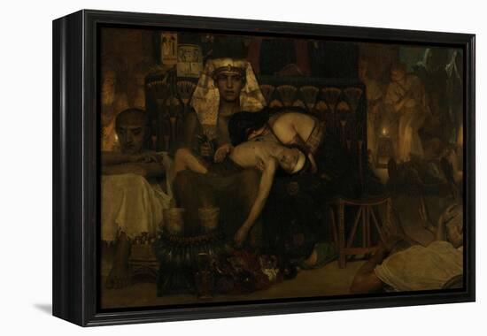 The Death of the Pharaohs Firstborn Son, 1872-Sir Lawrence Alma-Tadema-Framed Premier Image Canvas