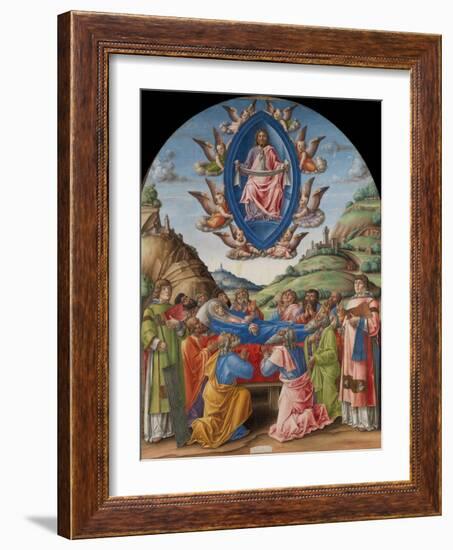 The Death of the Virgin, 1485-Bartolomeo Vivarini-Framed Giclee Print