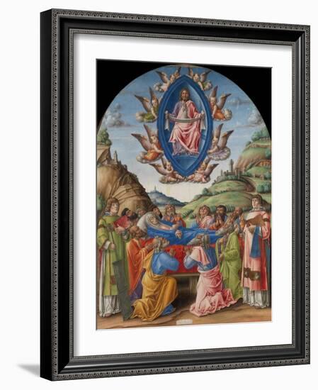 The Death of the Virgin, 1485-Bartolomeo Vivarini-Framed Giclee Print