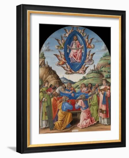 The Death of the Virgin, 1485-Bartolomeo Vivarini-Framed Giclee Print