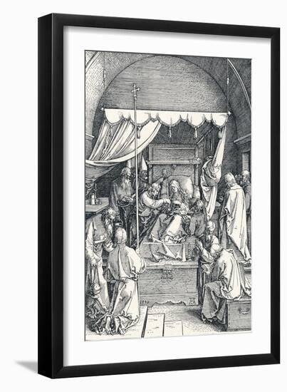 The Death of the Virgin, 1510-Albrecht Dürer-Framed Giclee Print