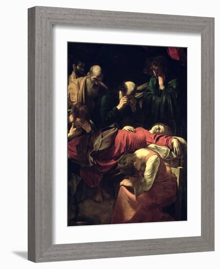 The Death of the Virgin, 1605-06-Caravaggio-Framed Giclee Print