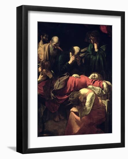 The Death of the Virgin, 1605-06-Caravaggio-Framed Giclee Print