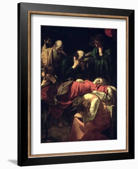 The Death of the Virgin, 1605-06-Caravaggio-Framed Giclee Print