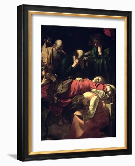 The Death of the Virgin, 1605-06-Caravaggio-Framed Giclee Print