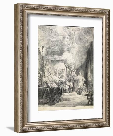 The Death of the Virgin, 1639-Rembrandt van Rijn-Framed Giclee Print