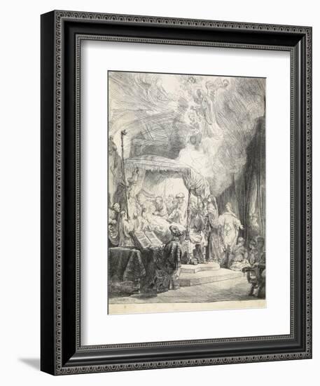 The Death of the Virgin, 1639-Rembrandt van Rijn-Framed Giclee Print