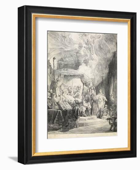 The Death of the Virgin, 1639-Rembrandt van Rijn-Framed Giclee Print