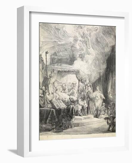 The Death of the Virgin, 1639-Rembrandt van Rijn-Framed Giclee Print