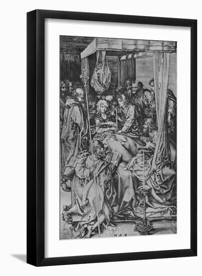 'The Death of the Virgin', c1475-Martin Schongauer-Framed Giclee Print