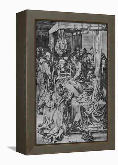 'The Death of the Virgin', c1475-Martin Schongauer-Framed Premier Image Canvas