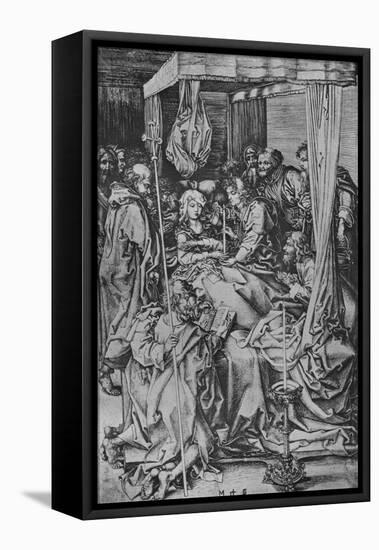 'The Death of the Virgin', c1475-Martin Schongauer-Framed Premier Image Canvas