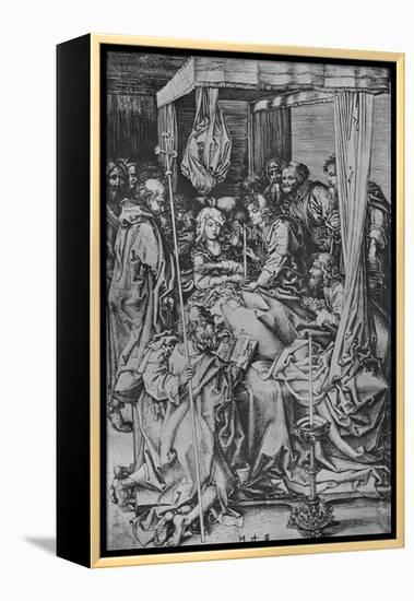 'The Death of the Virgin', c1475-Martin Schongauer-Framed Premier Image Canvas