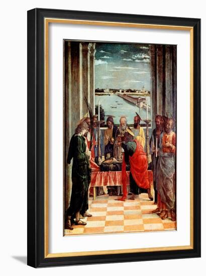 The Death of the Virgin (Painting, 1462)-Andrea Mantegna-Framed Giclee Print