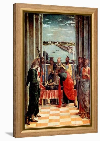 The Death of the Virgin (Painting, 1462)-Andrea Mantegna-Framed Premier Image Canvas