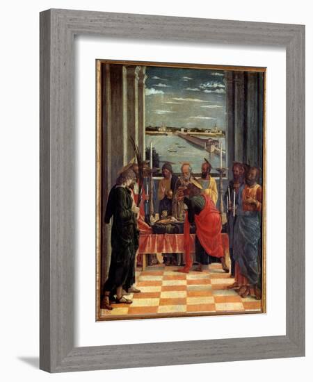 The Death of the Virgin Painting by Andrea Mantegna (1431-1506) 1461 Sun. 0,54X0,42 M Madrid, Prado-Andrea Mantegna-Framed Giclee Print