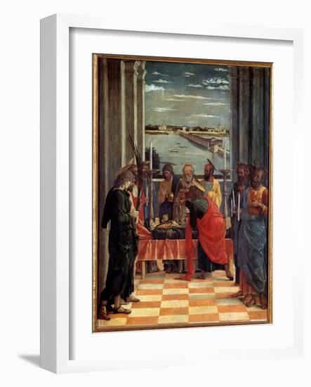 The Death of the Virgin Painting by Andrea Mantegna (1431-1506) 1461 Sun. 0,54X0,42 M Madrid, Prado-Andrea Mantegna-Framed Giclee Print