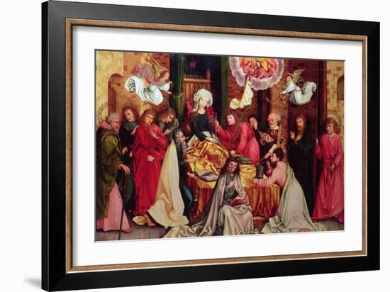 The Death of the Virgin (See also 53556)-Hans Holbein the Elder-Framed Giclee Print