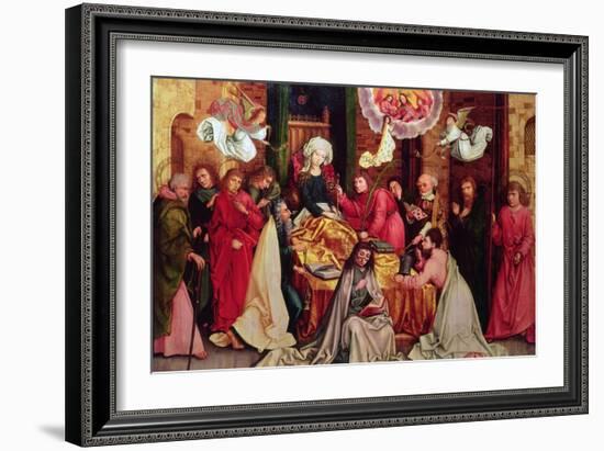 The Death of the Virgin (See also 53556)-Hans Holbein the Elder-Framed Giclee Print