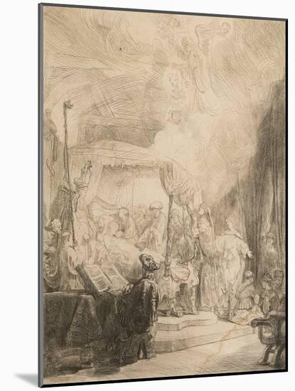 The Death of the Virgin-Rembrandt van Rijn-Mounted Giclee Print