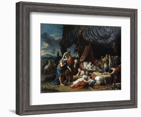 The Death of the Woman of Darius, 1785-Louis Jean Francois Lagrenee-Framed Giclee Print