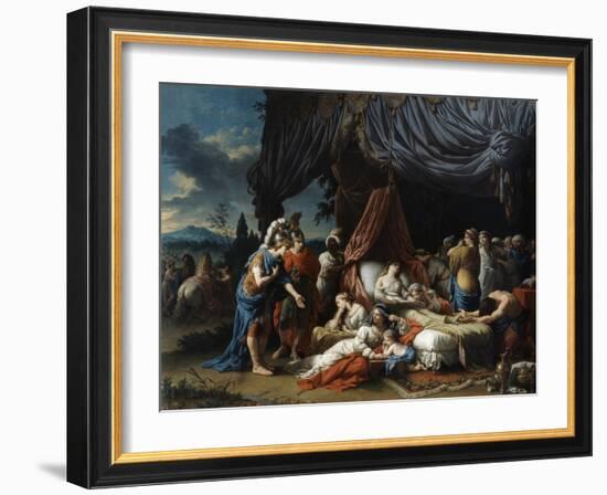 The Death of the Woman of Darius, 1785-Louis Jean Francois Lagrenee-Framed Giclee Print
