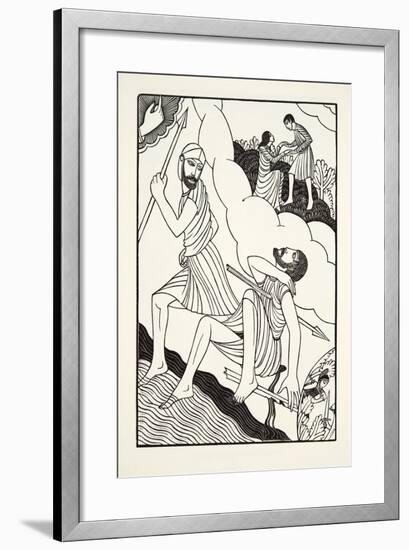 The Death of Troilus, 1927-Eric Gill-Framed Giclee Print