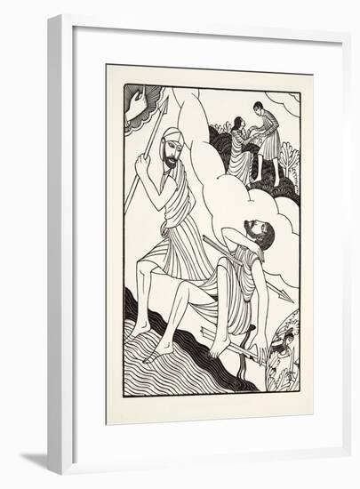 The Death of Troilus, 1927-Eric Gill-Framed Giclee Print