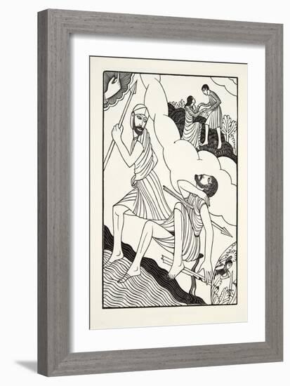 The Death of Troilus, 1927-Eric Gill-Framed Giclee Print