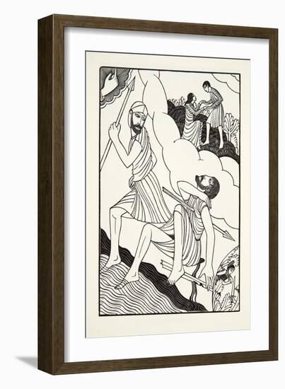 The Death of Troilus, 1927-Eric Gill-Framed Giclee Print