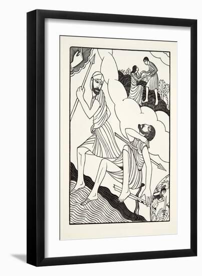 The Death of Troilus, 1927-Eric Gill-Framed Giclee Print